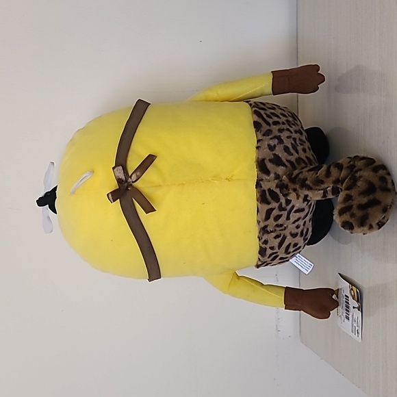 NWT Despicable Me Caveman Minion Stuart 15” Plush Doll Stuffed Animal with Tailm - Picture 4 of 8